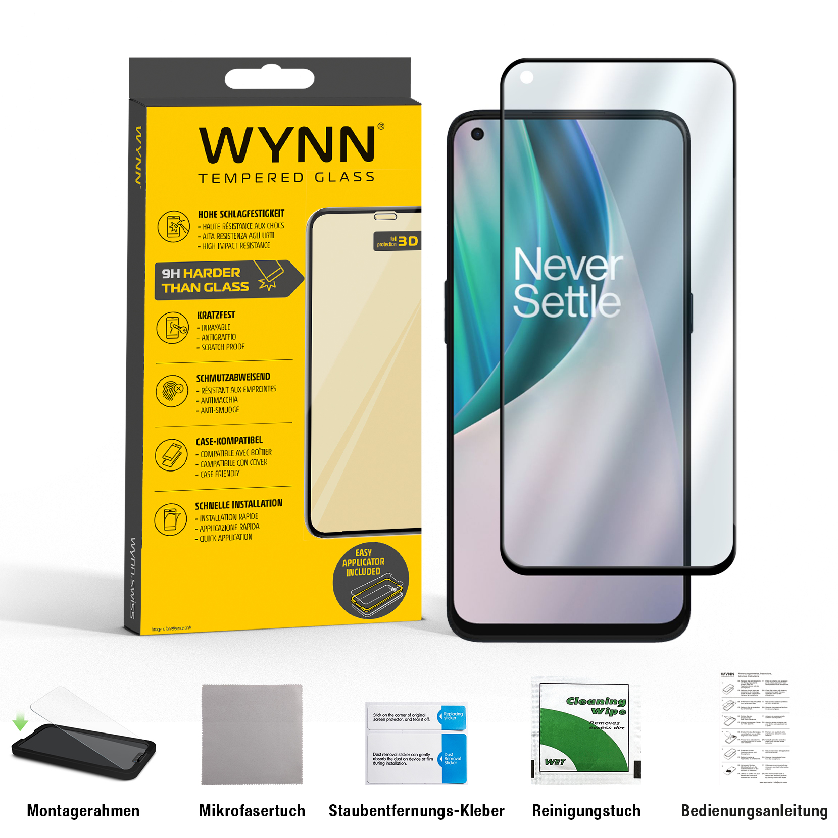 WYNN 3D Full Coverage Schutzglas OnePlus N10 5G WYNN 3D Full Coverage Schutzglas OnePlus N10 5G