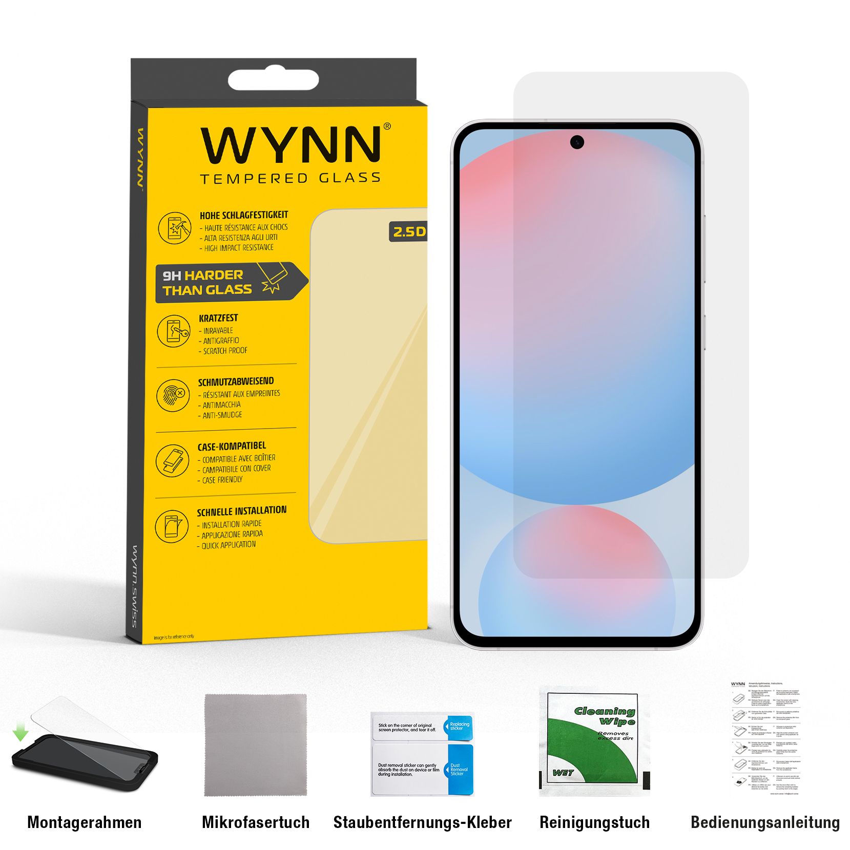 WYNN 2.5D Extra Clear Schutzglas Samsung Galaxy A36/A56/S24 FE