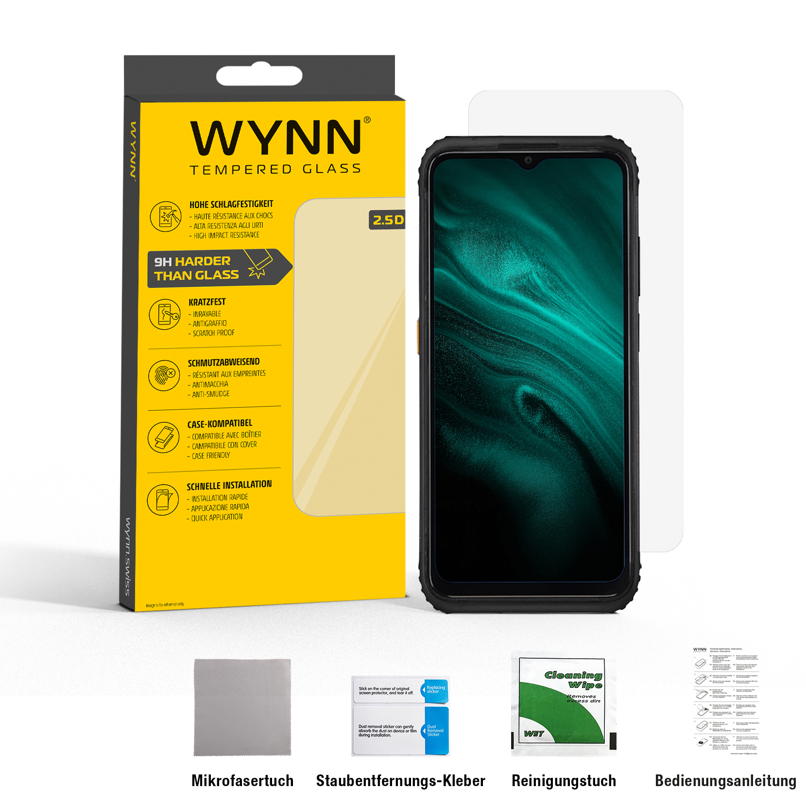 WYNN AGM X6 2.5D Extra Clear Schutzglas