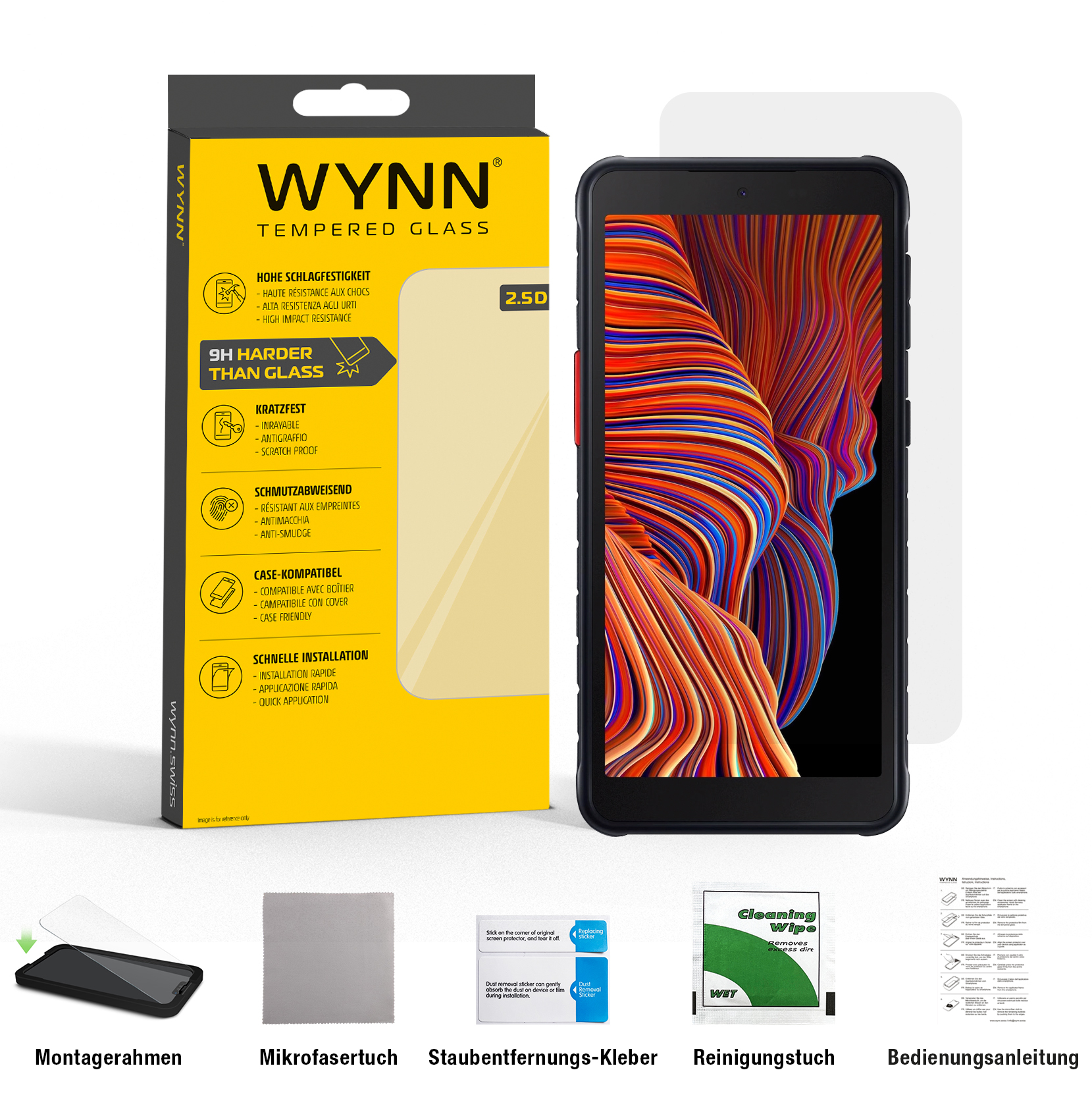 WYNN Samsung Galaxy XCover 5/5 EE  2.5D Schutzglas