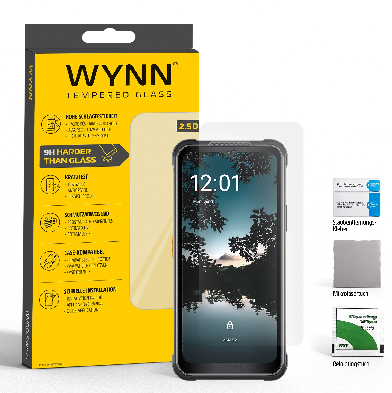 WYNN AGM G2 2.5D Extra Clear Schutzglas
