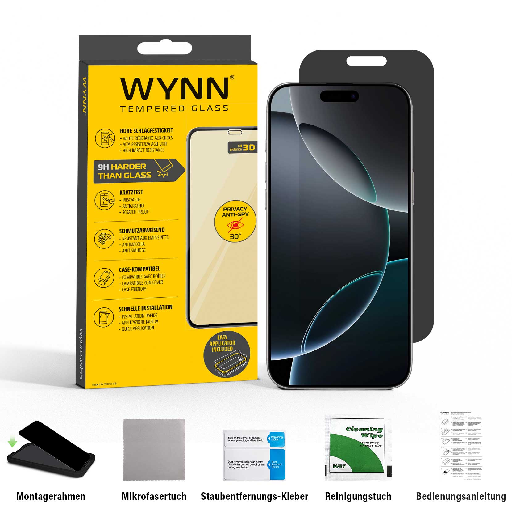 iPhone 17 Air – WYNN Privacy60 Blickschutzglas