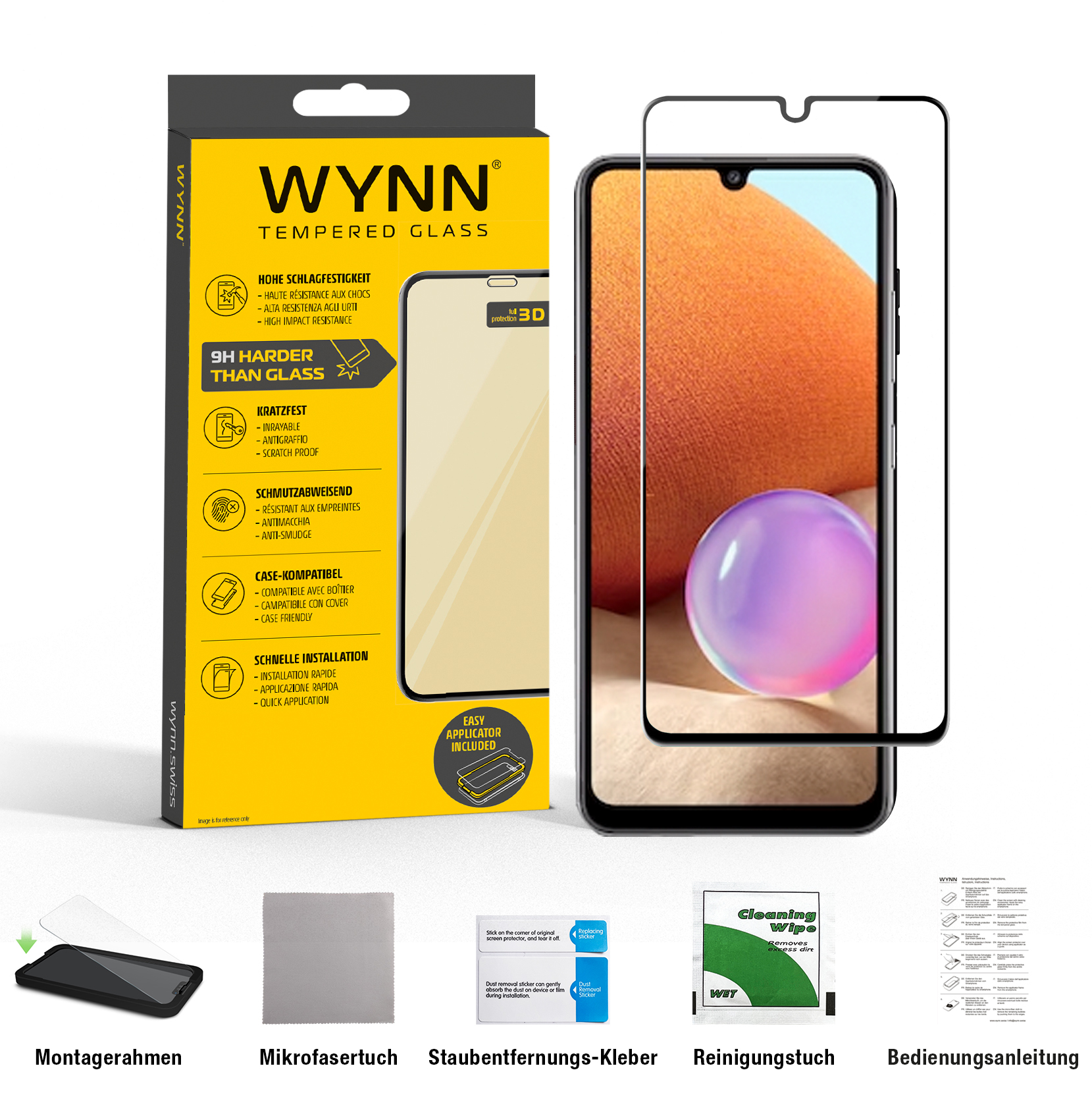 WYNN 3D Full Coverage Schutzglas Samsung Galaxy A12/A32 5G