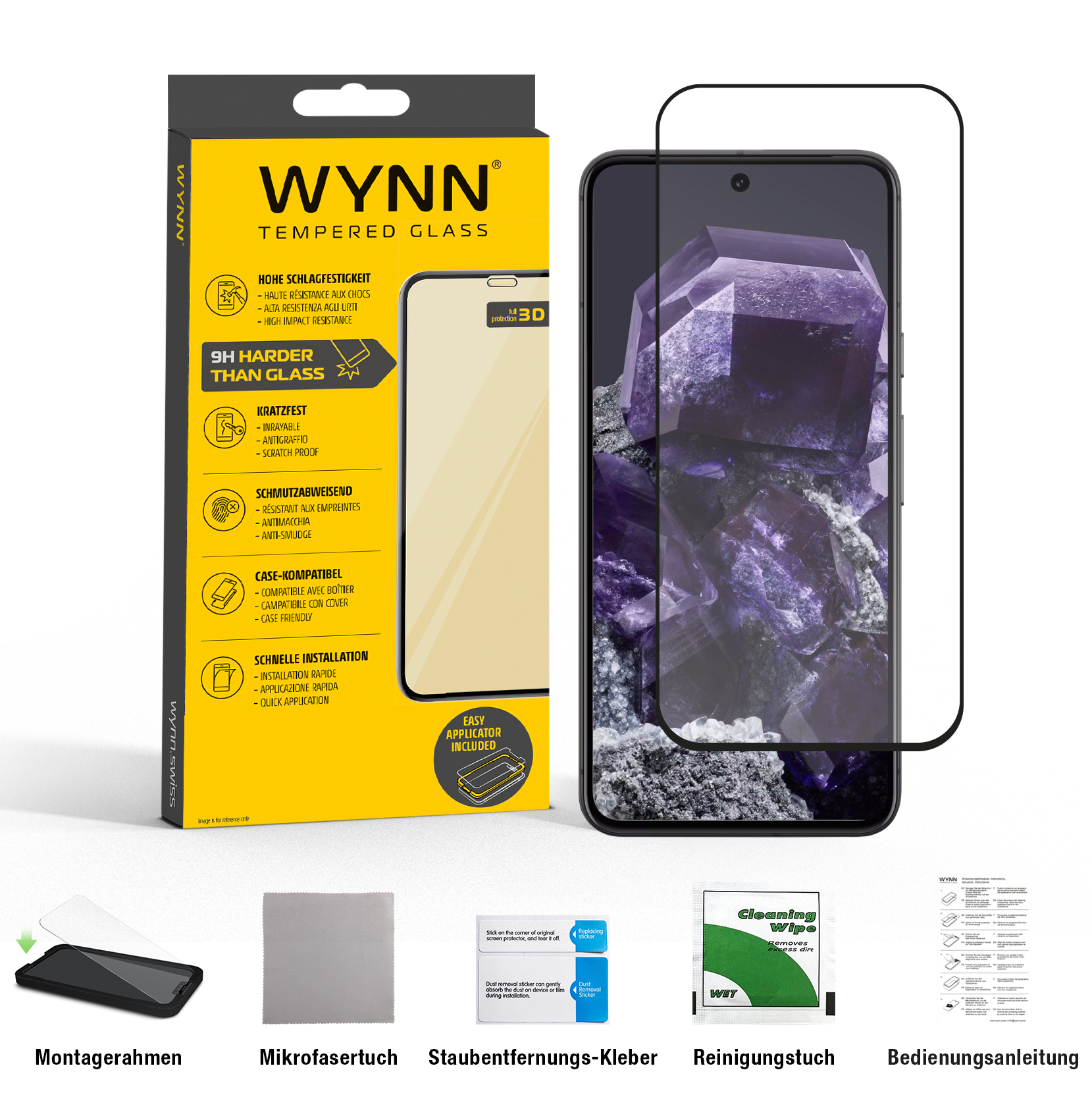 WYNN 3D Full Coverage Schutzglas Google Pixel 8